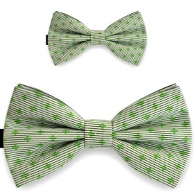 Papioane tata fiu, verde celadon, floral, butterfly
